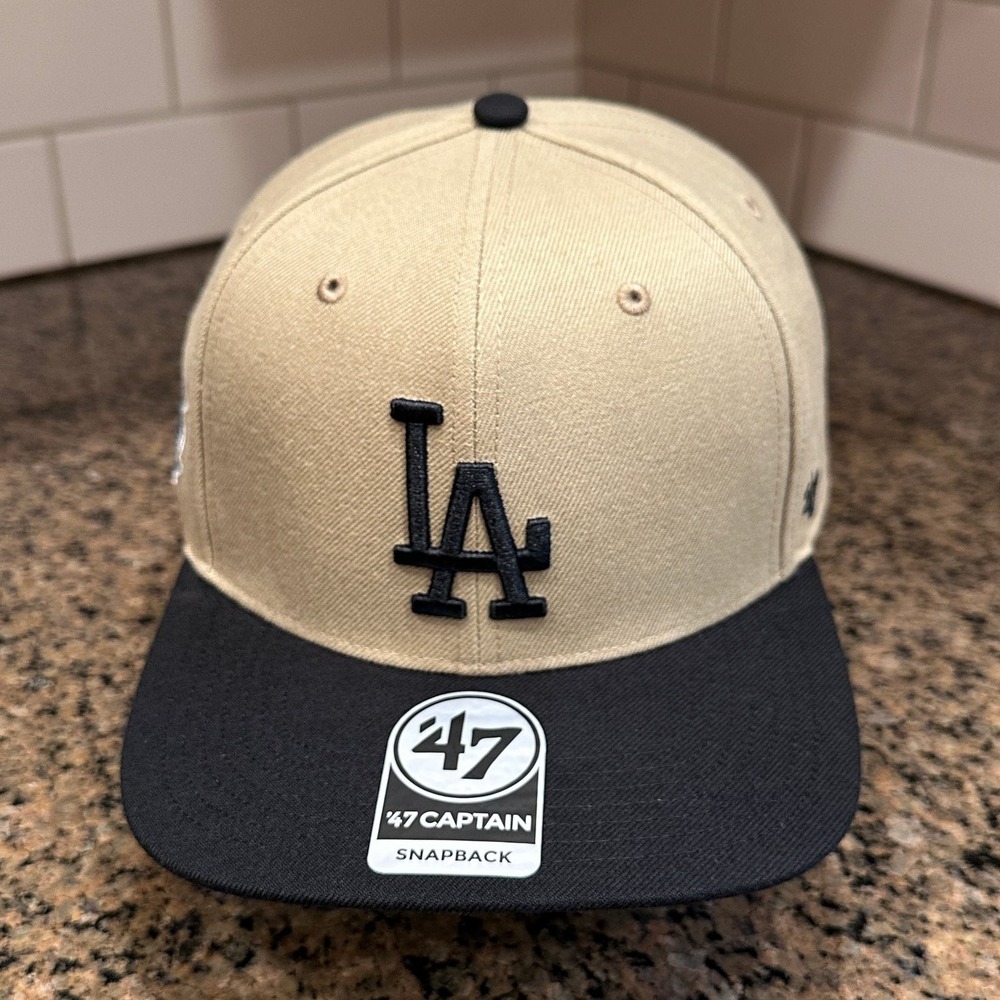 Los Angeles Dodgers '47 Captain Snapback Hat Tan New